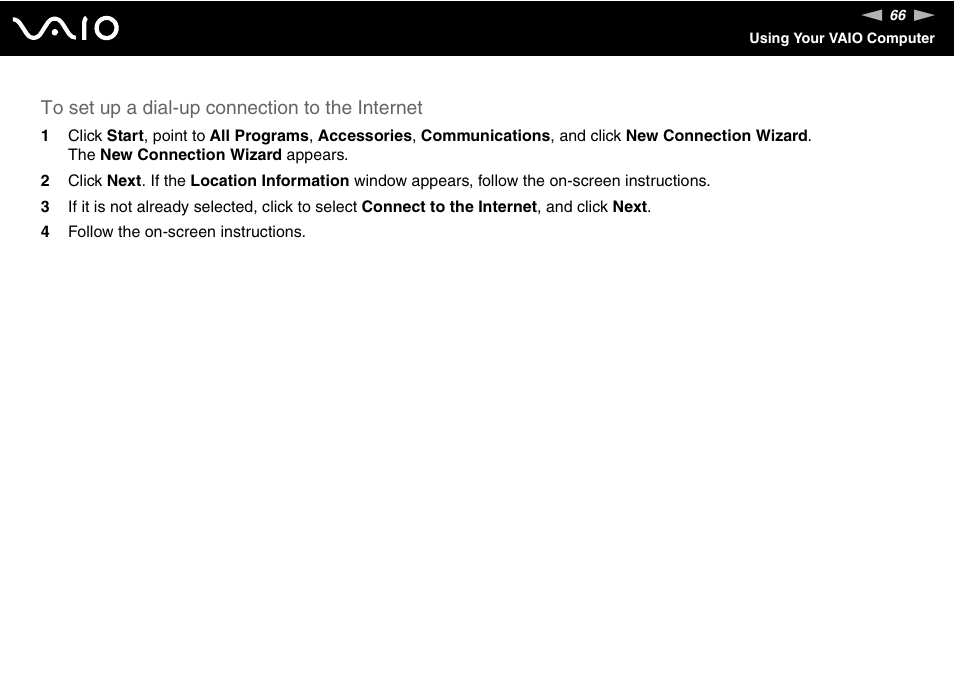Sony VGN-AX570G User Manual | Page 66 / 237