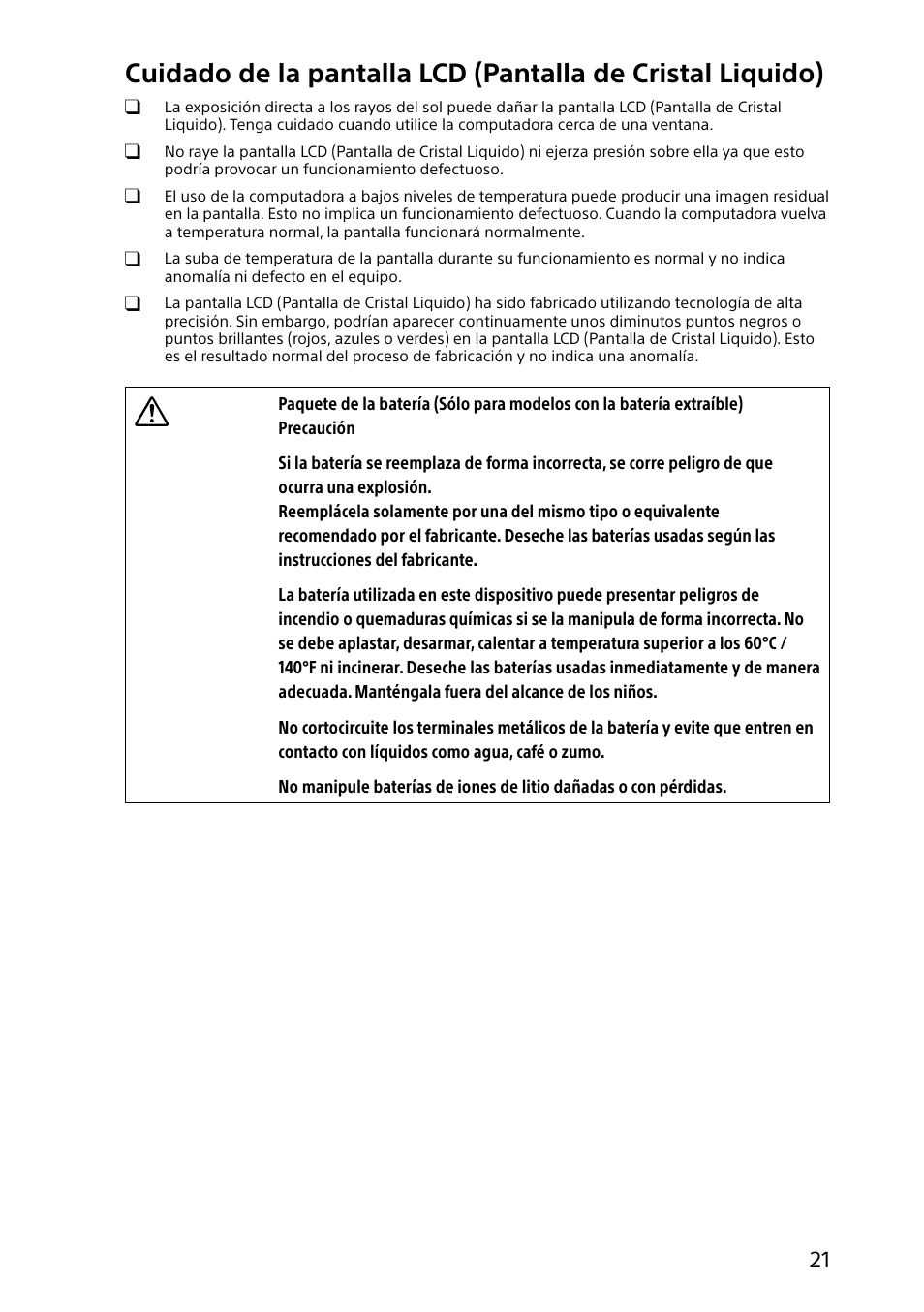 Sony SVP112190X User Manual | Page 21 / 32