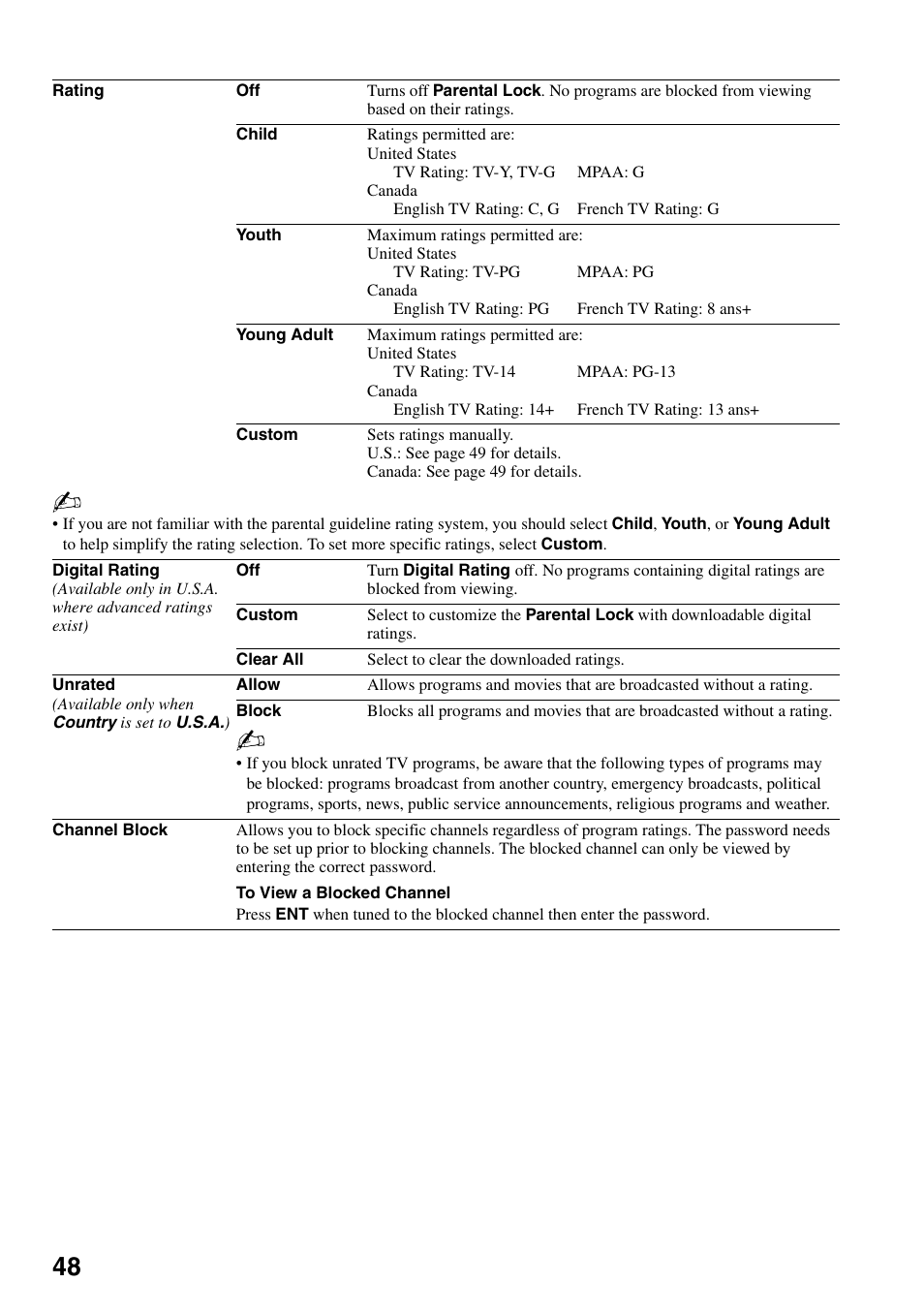 Sony KDL-46XBR6 User Manual | Page 48 / 60