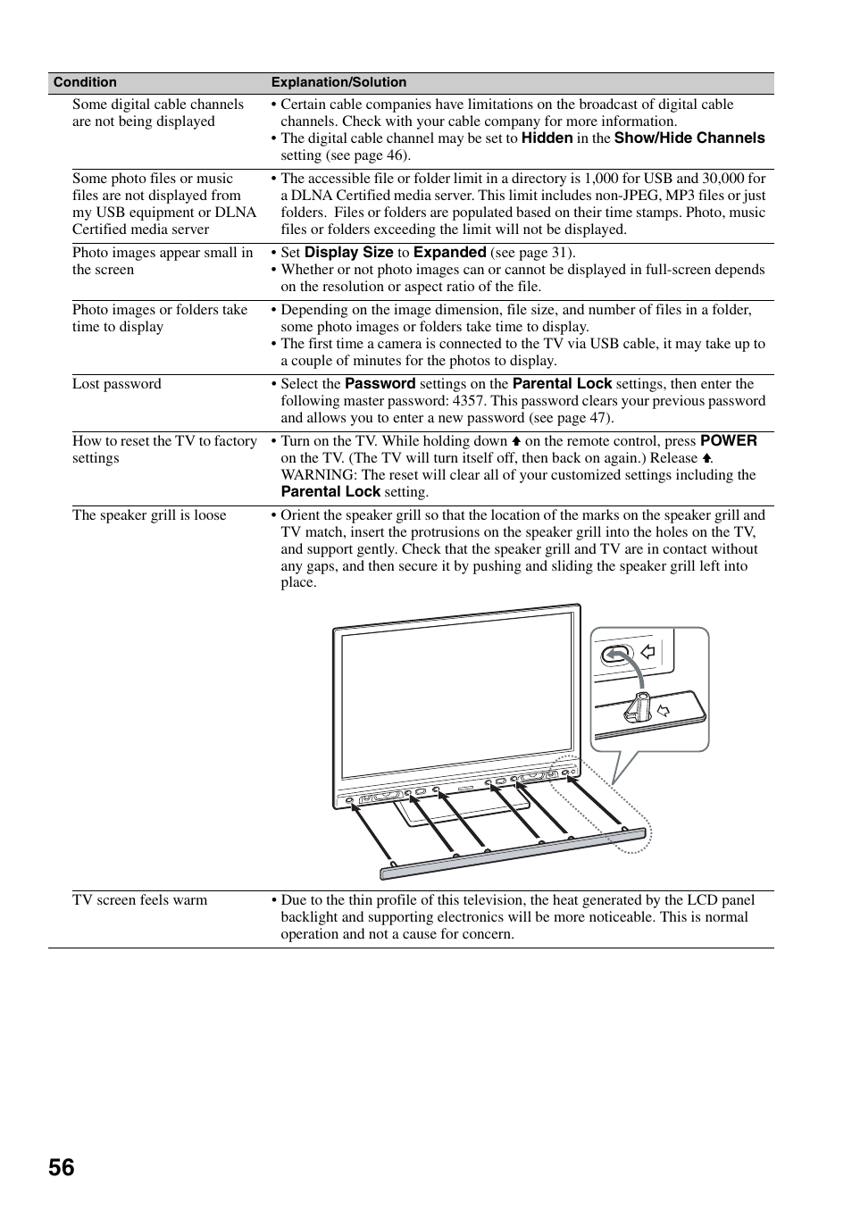 Sony KDL-46XBR6 User Manual | Page 56 / 60