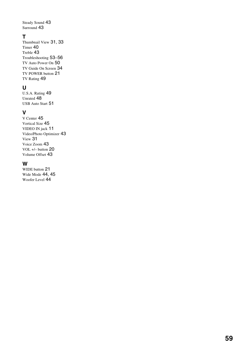 Sony KDL-46XBR6 User Manual | Page 59 / 60