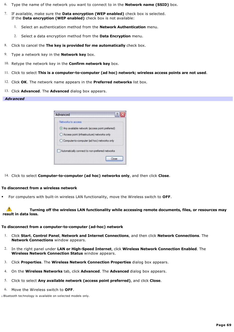 Sony VGN-S170P User Manual | Page 69 / 228