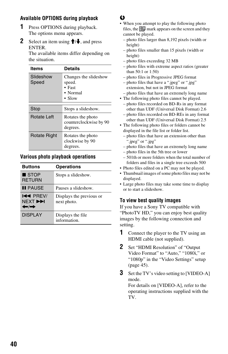 Sony BDP-S550 User Manual | Page 40 / 83