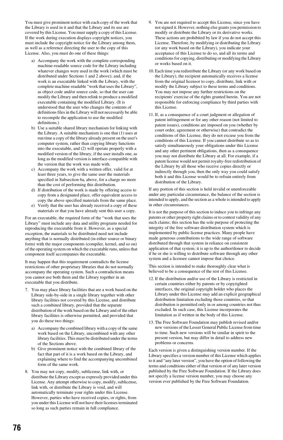 Sony BDP-S550 User Manual | Page 76 / 83