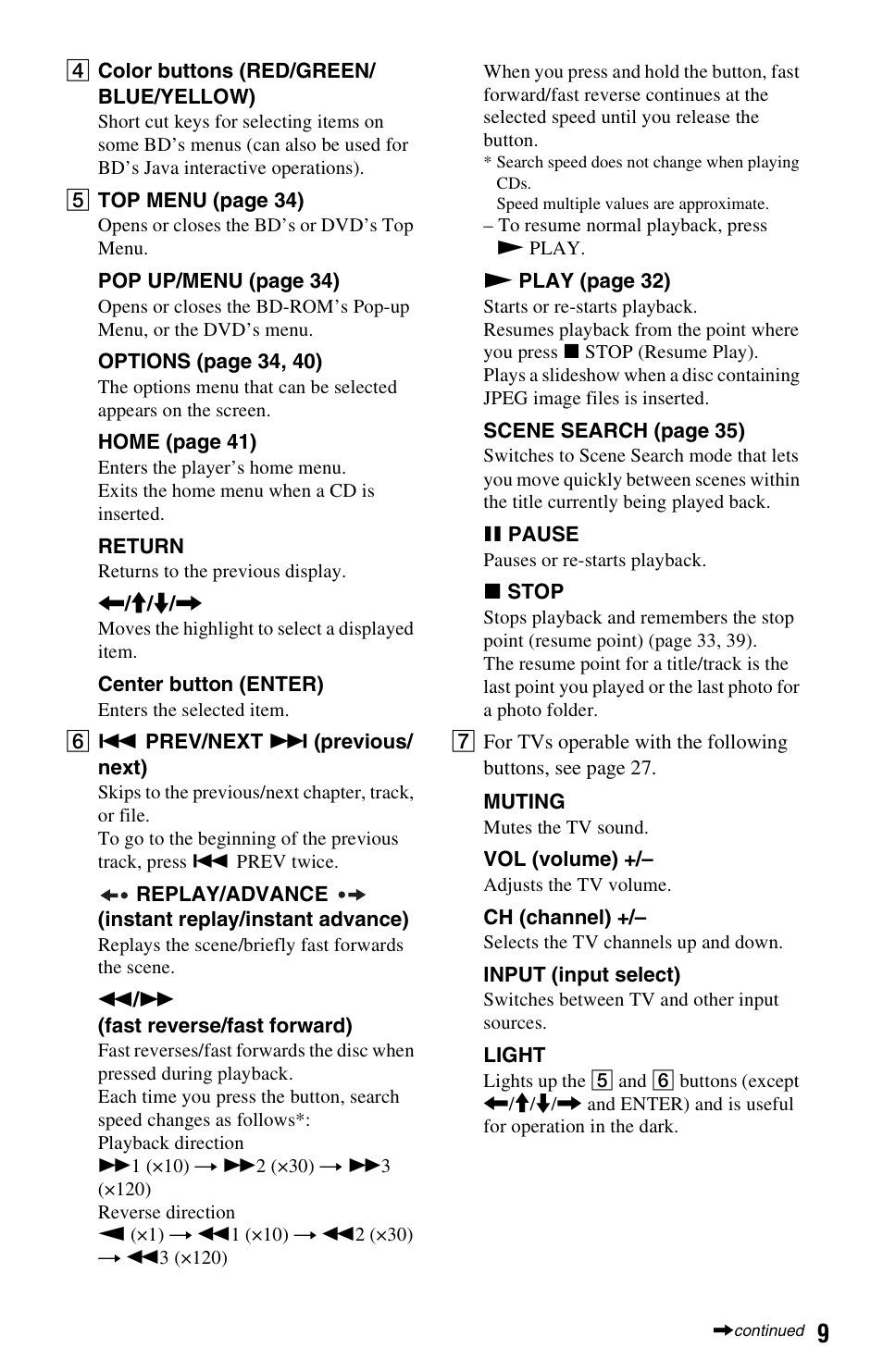 Sony BDP-S550 User Manual | Page 9 / 83