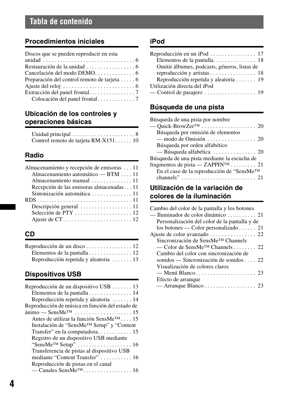 Sony CDX-GT65UIW User Manual | Page 34 / 68