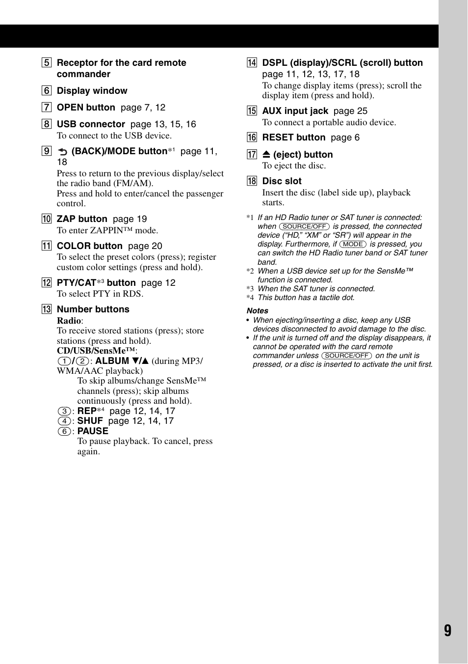 Sony CDX-GT65UIW User Manual | Page 9 / 68
