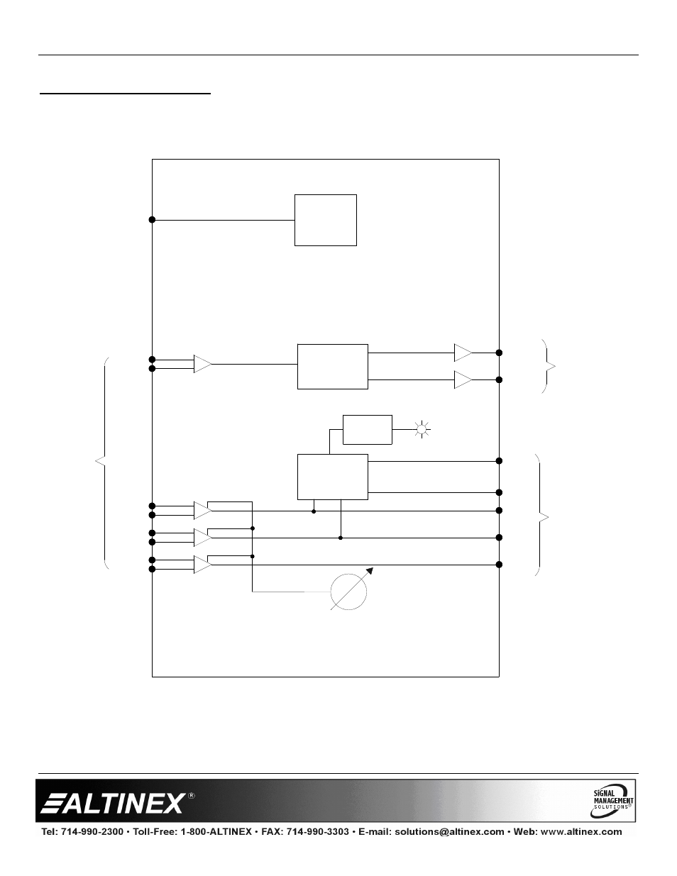 Diagram 2: internal view, Special application | Altinex DS801-111 User Manual | Page 8 / 10