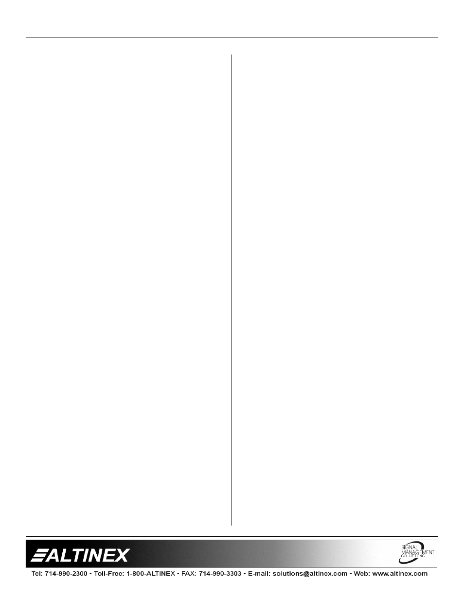 Switchers | Altinex MX2436RM User Manual | Page 11 / 15