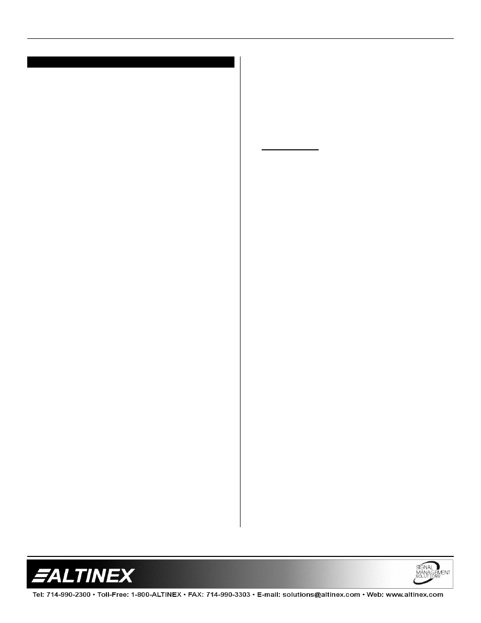 Switchers | Altinex MX2436RM User Manual | Page 15 / 15