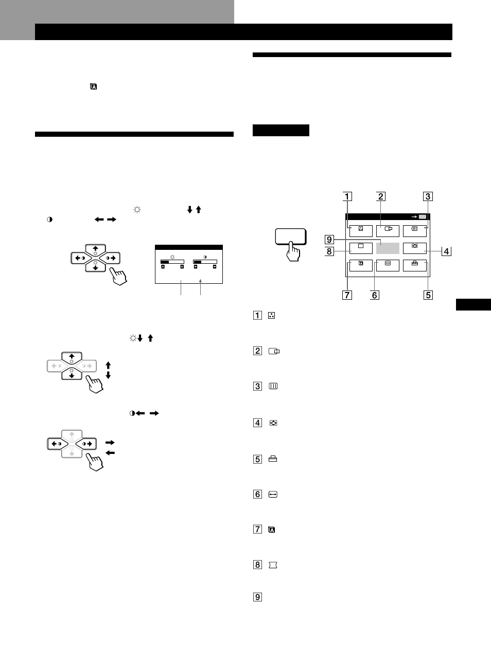 Présentation du système d’écrans de menu, Personnalisation de l’affichage | Sony CPD-520GS User Manual | Page 29 / 64