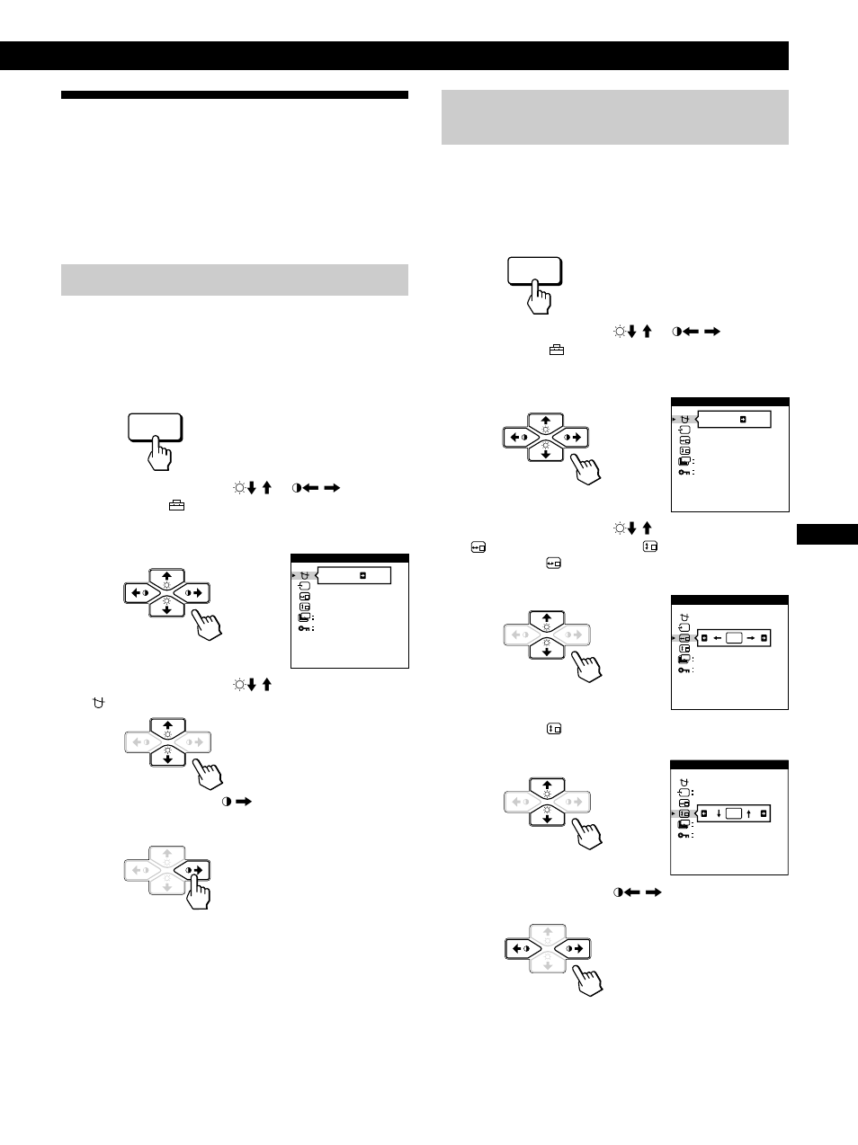 Utilisation de l’écran de menu option, Personnalisation de l’affichage, Démagnétisation de l’écran | En f d es i j | Sony CPD-520GS User Manual | Page 35 / 64