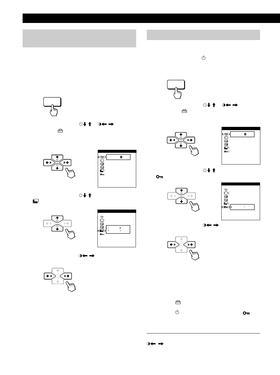 Pour désactiver le verrouillage des commandes | Sony CPD-520GS User Manual | Page 36 / 64