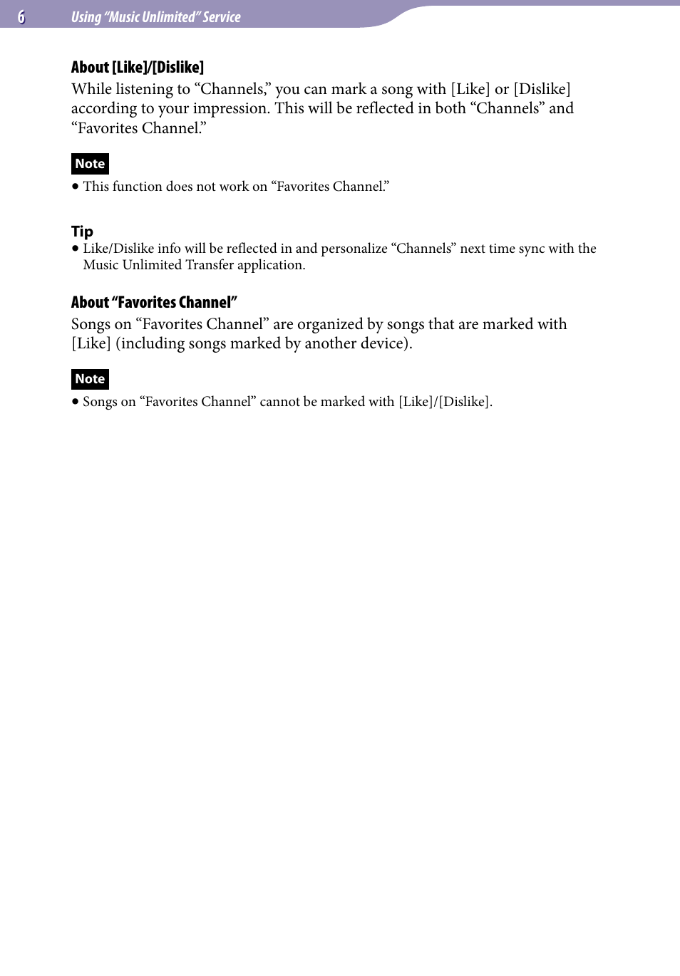 Sony NWZ-A864 User Manual | Page 6 / 8