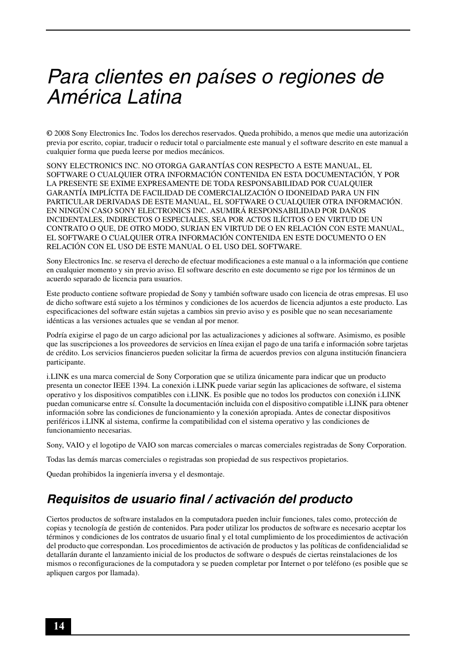 Sony VGC-LT29U User Manual | Page 14 / 20
