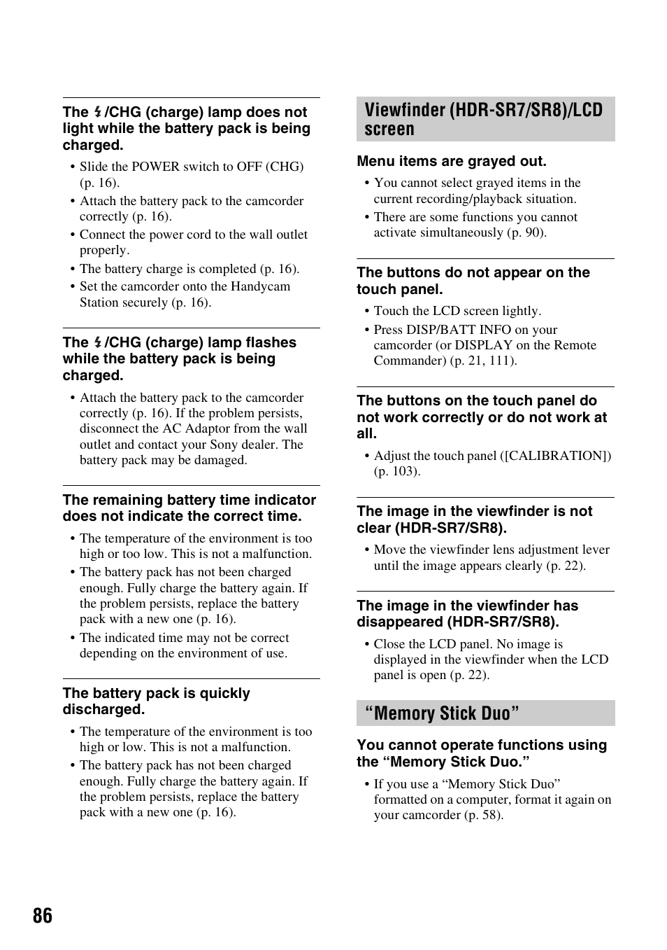 Sony HDR-SR5 User Manual | Page 86 / 118