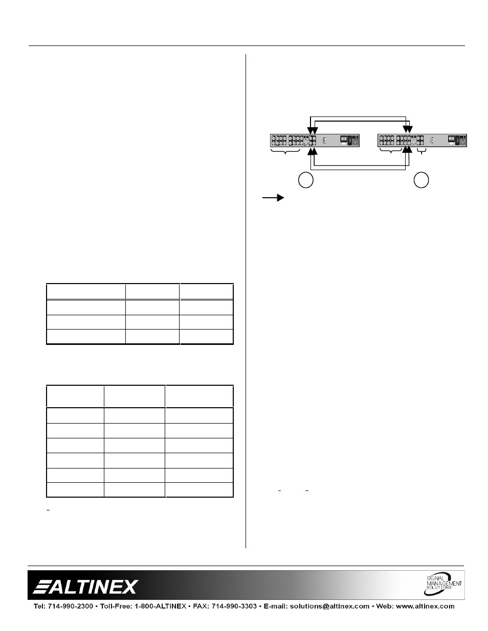 Matrix switchers | Altinex 400-0026-004 User Manual | Page 13 / 24