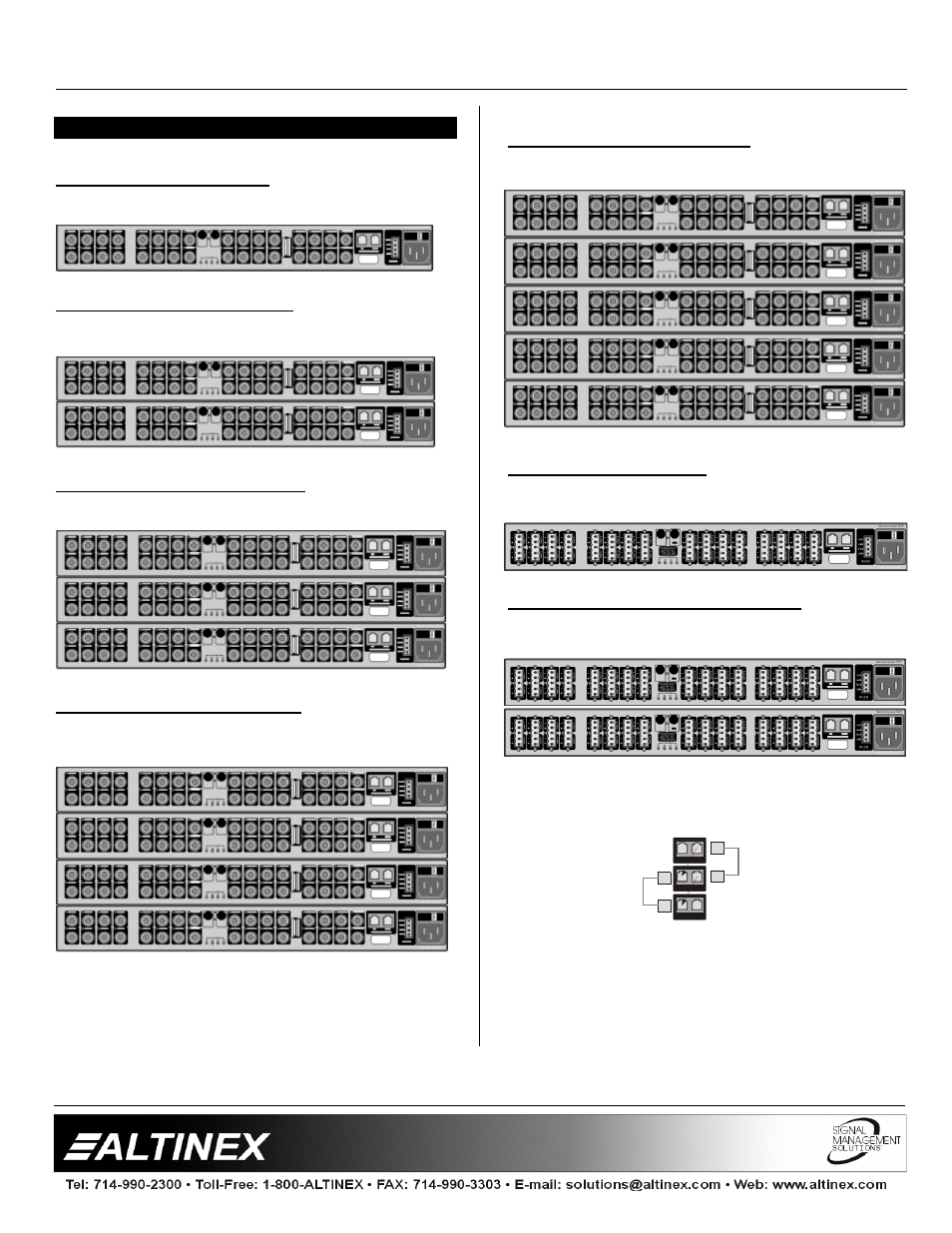 Matrix switchers, Application diagram 5 | Altinex 400-0026-004 User Manual | Page 7 / 24