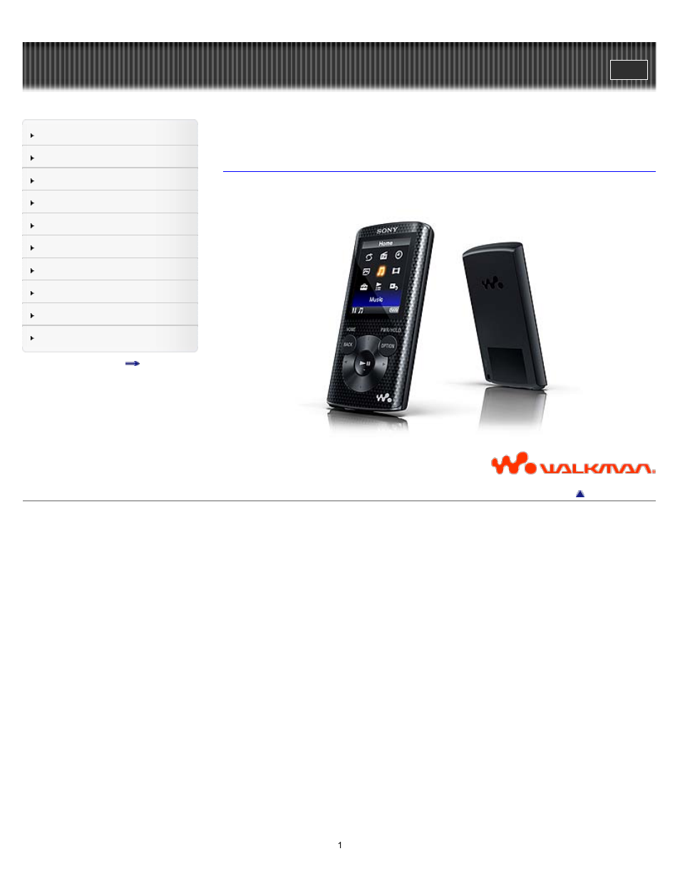 Sony NWZ-E375 User Manual | 166 pages