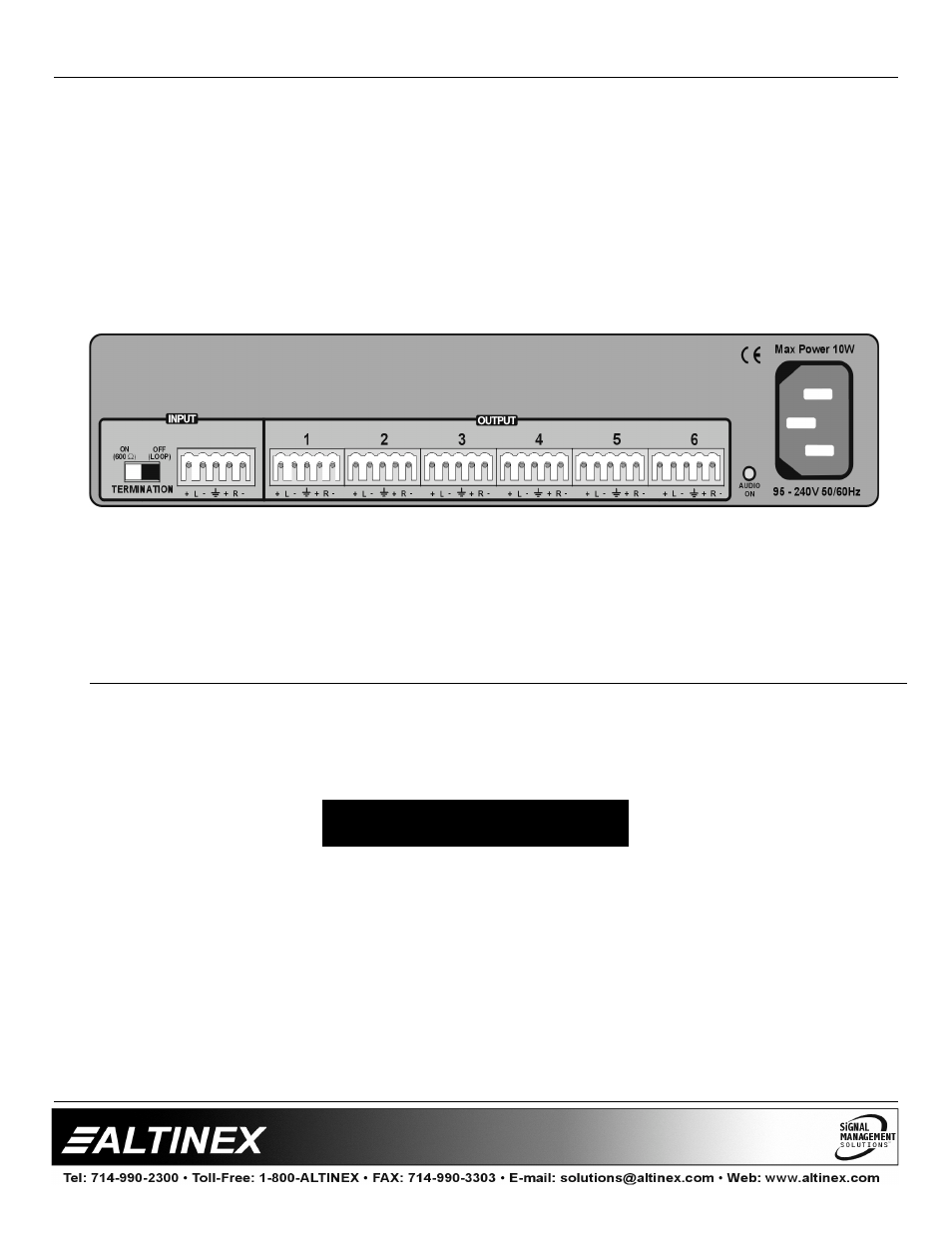 Altinex DAA0106-V0A2 User Manual | 9 pages