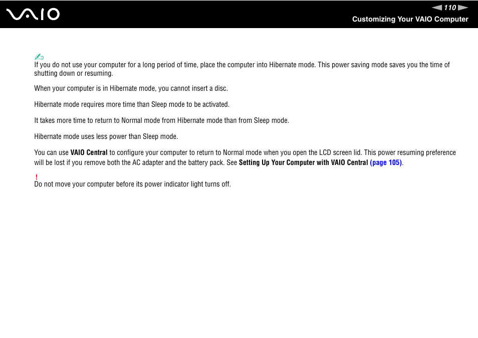 Sony VGN-C210E User Manual | Page 110 / 189