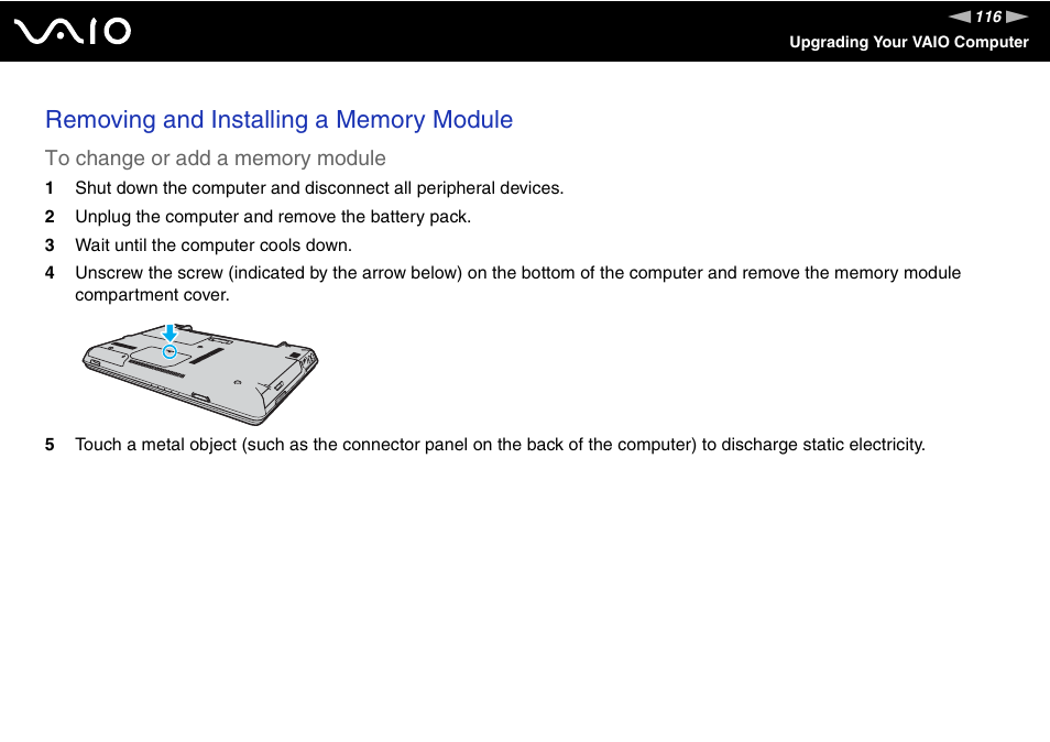 Sony VGN-C210E User Manual | Page 116 / 189