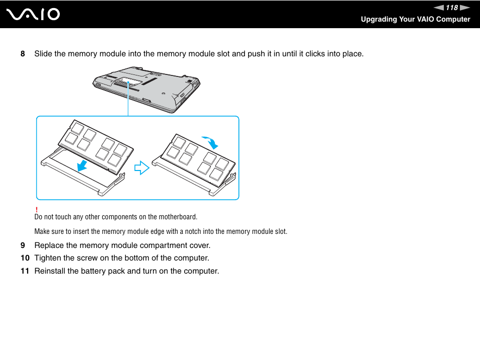 Sony VGN-C210E User Manual | Page 118 / 189