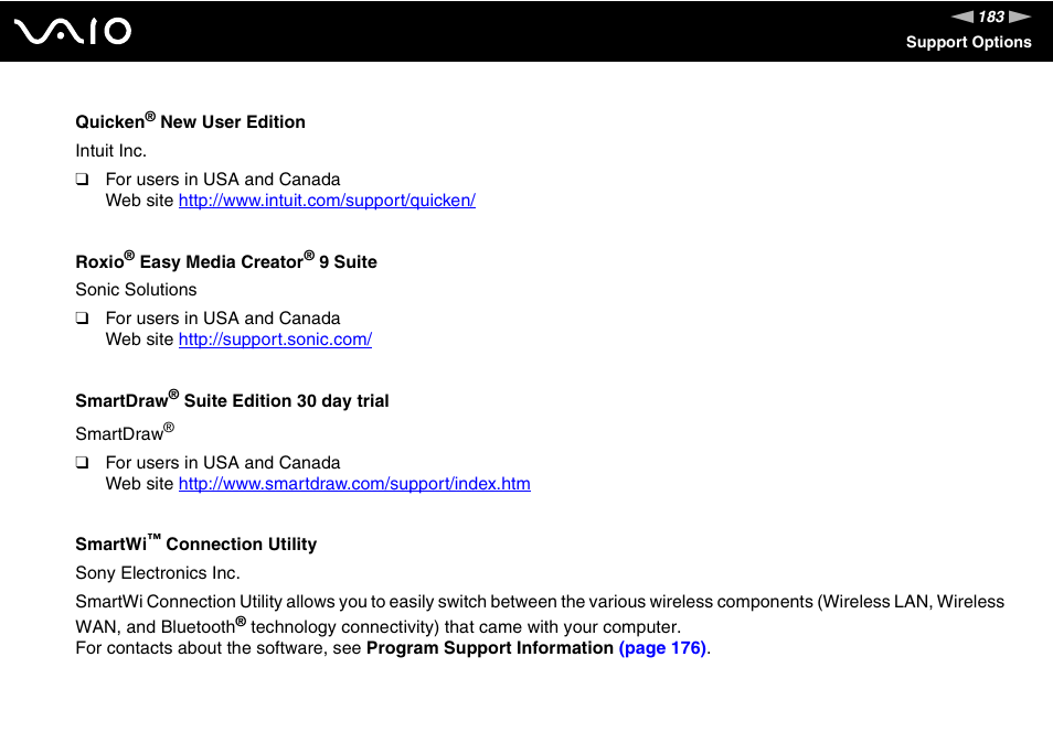 Sony VGN-C210E User Manual | Page 183 / 189