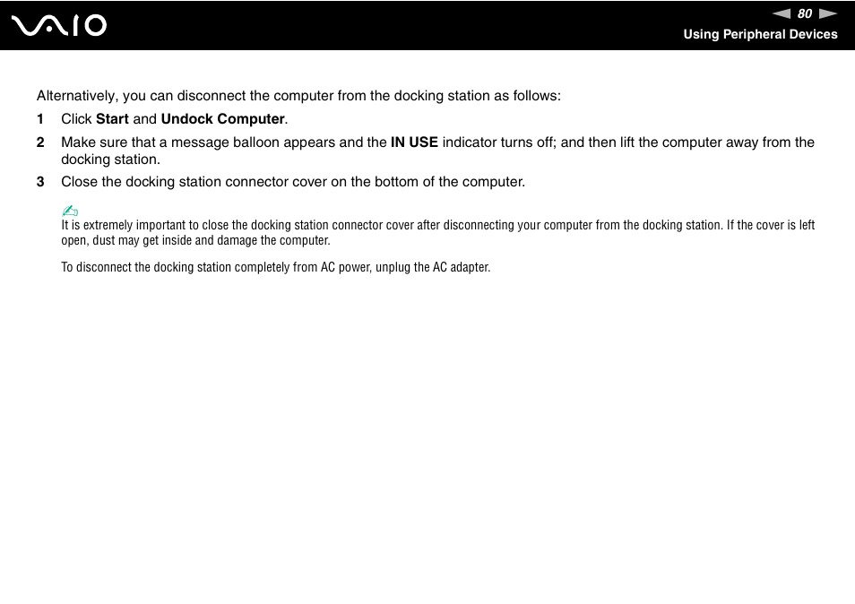 Sony VGN-C210E User Manual | Page 80 / 189