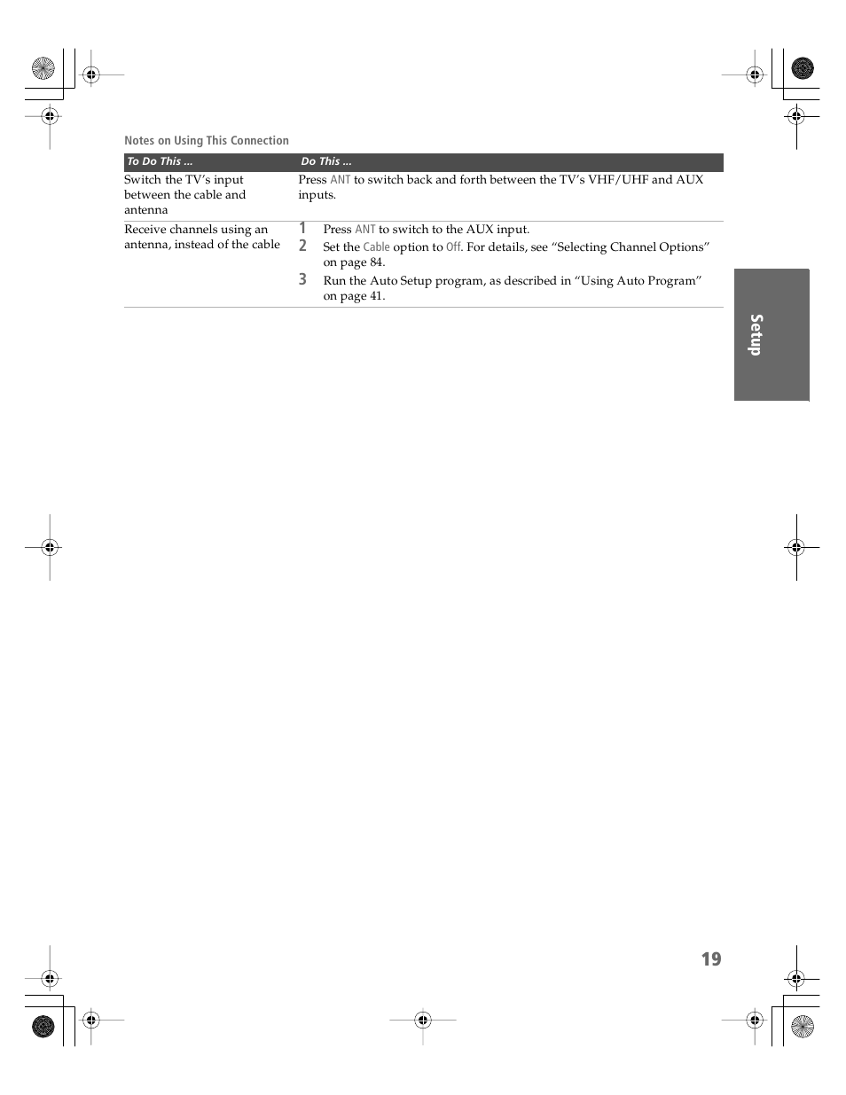 Sony KV-30XBR910 User Manual | Page 20 / 106