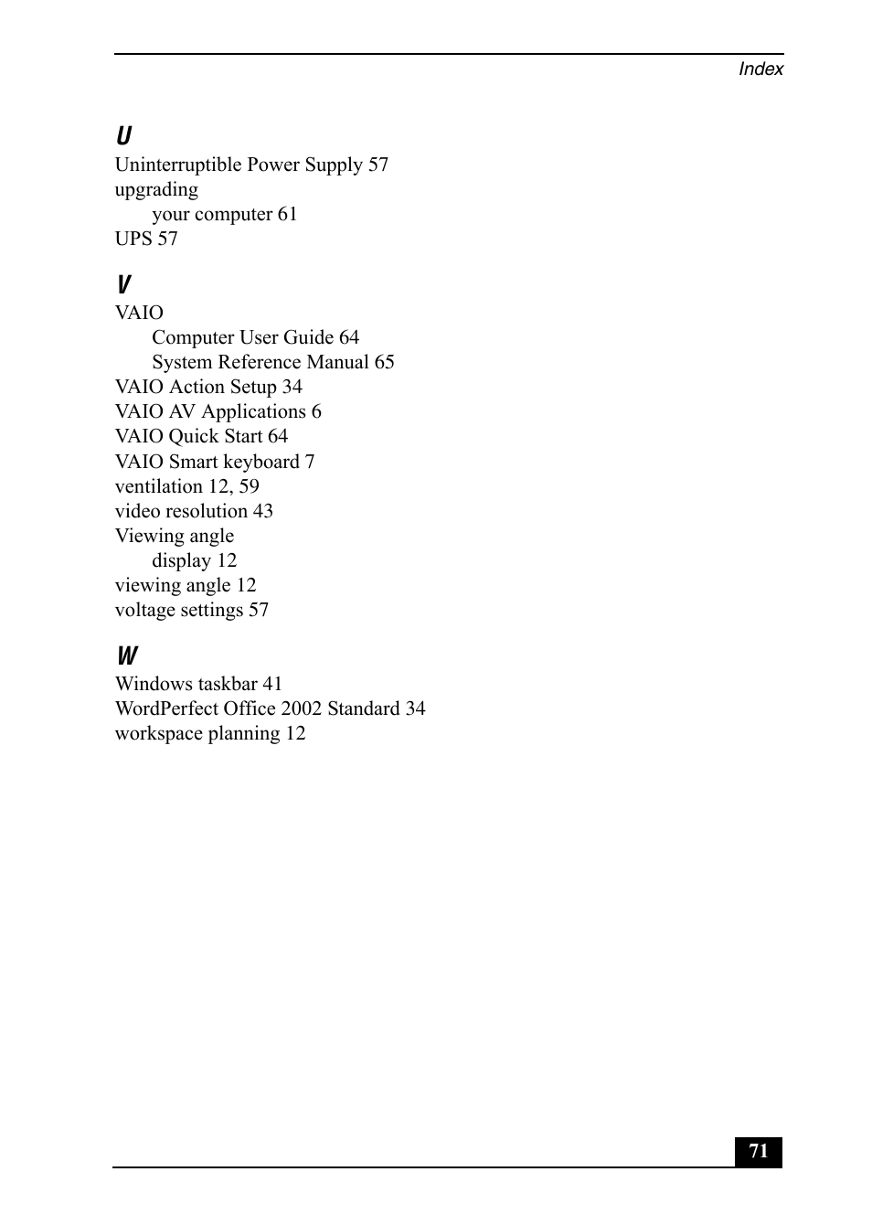 Sony PCV-RX752 User Manual | Page 71 / 72