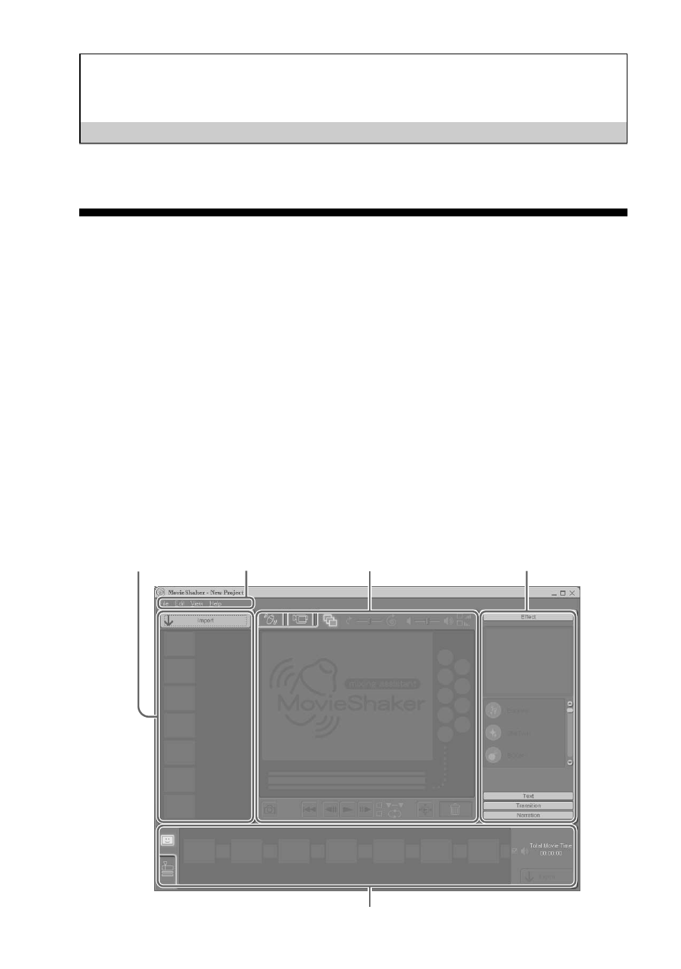 Basic operation, Starting movieshaker | Sony DCR-IP7BT User Manual | Page 18 / 48