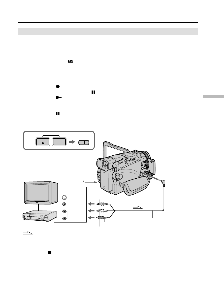 Recording video or tv programs | Sony DCR-TRV25 User Manual | Page 89 / 220