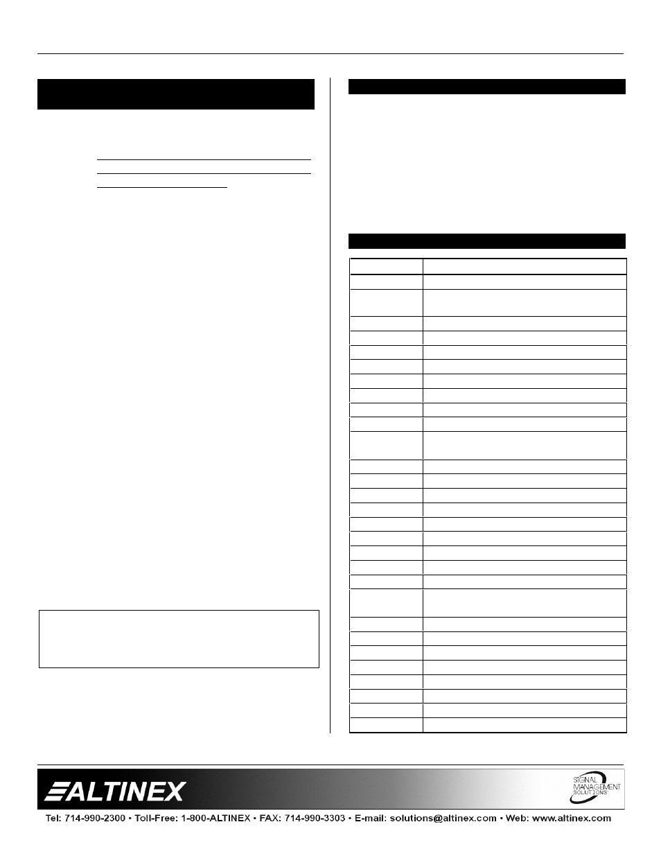 Distribution amplifiers | Altinex DA1203RM User Manual | Page 7 / 9