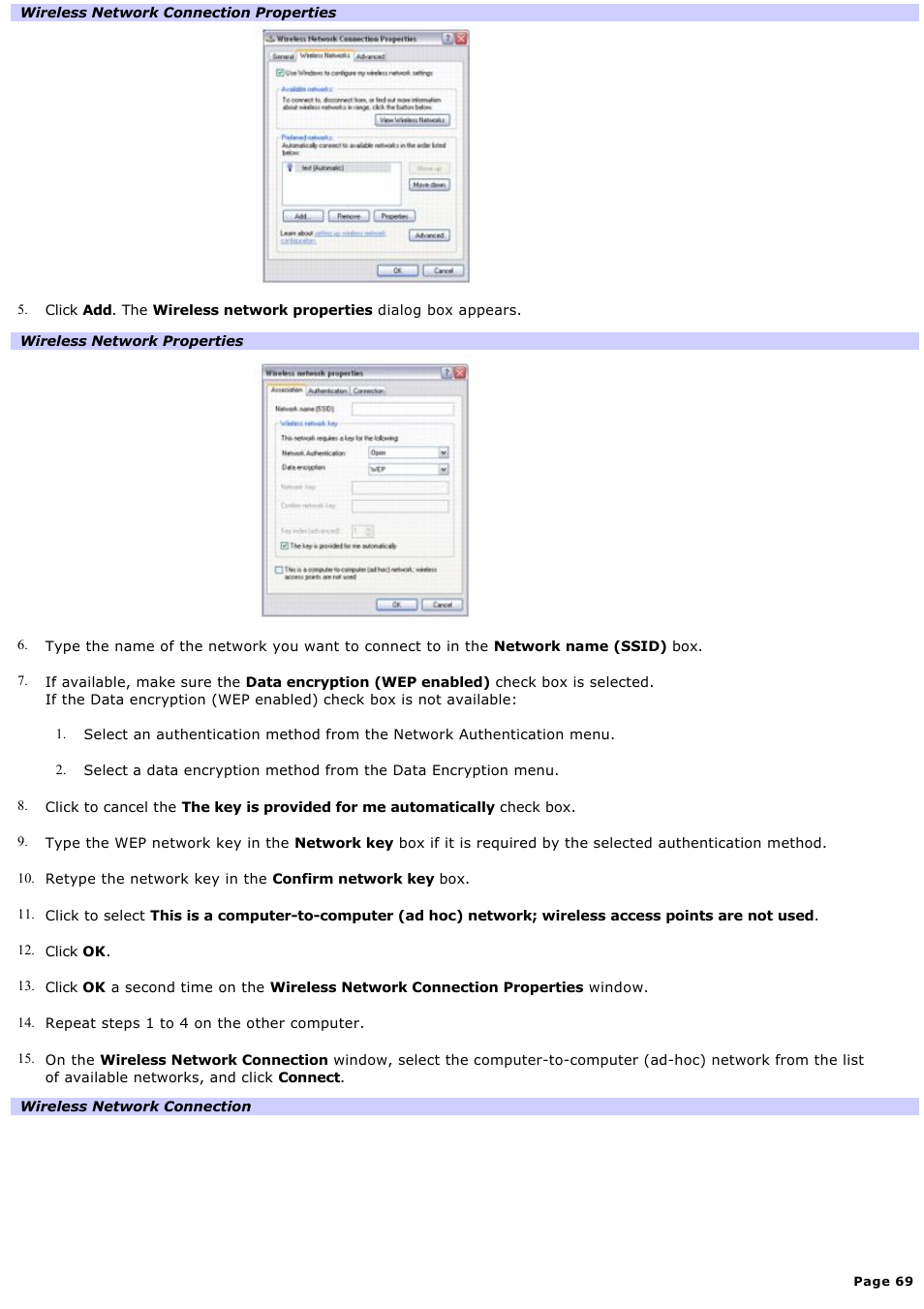 Sony VGN-A240 User Manual | Page 69 / 316