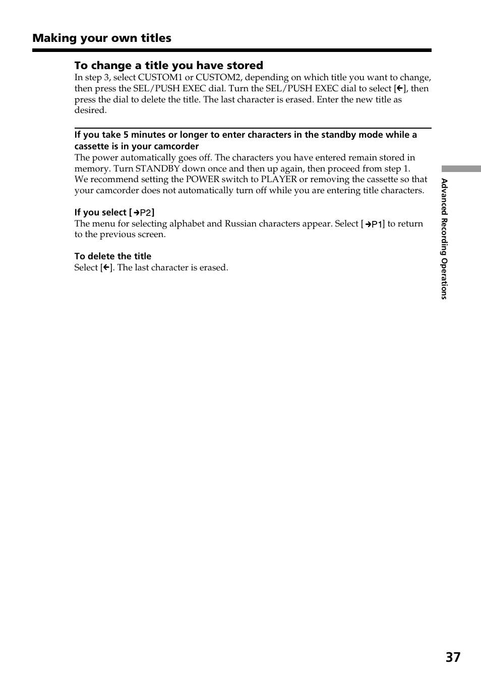 Sony CCD-TR517WR User Manual | Page 37 / 68