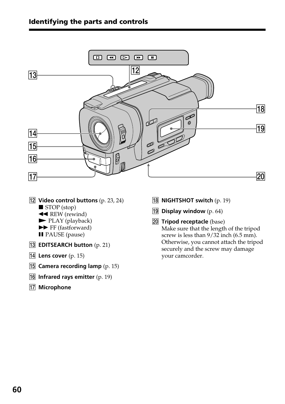Qs qj qf qd qg qh w; ql qk | Sony CCD-TR517WR User Manual | Page 60 / 68