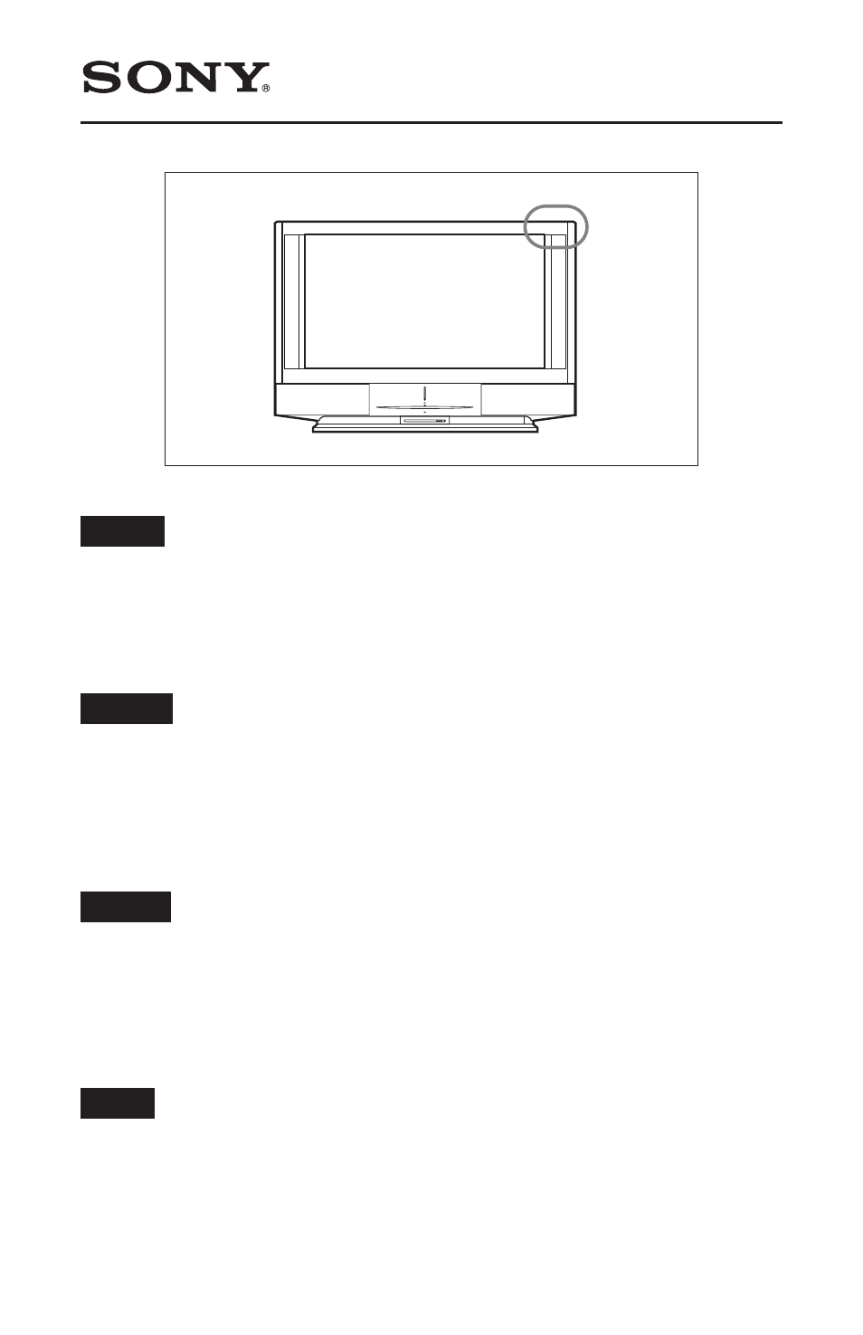 Sony KF-60WE610 User Manual | 1 page