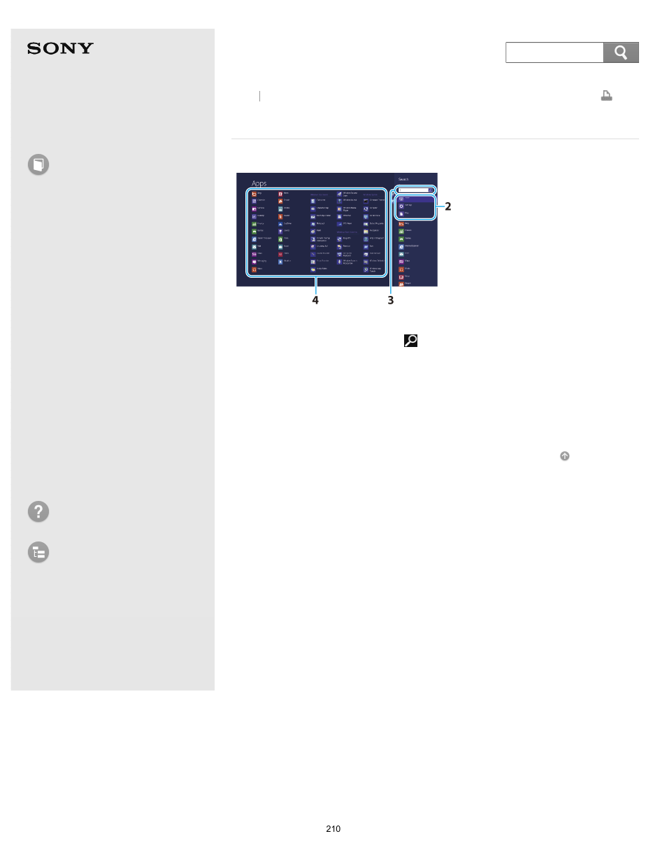 Opening control panel, User guide, How to use | Troubleshooting list of topics | Sony SVE14A390X User Manual | Page 210 / 458