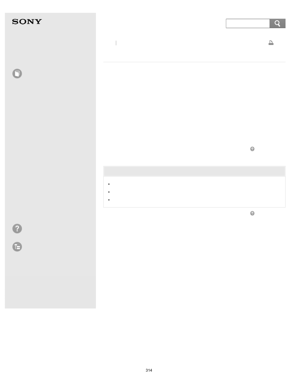 Disabling the tapping function on the touch pad, User guide, How to use | Troubleshooting list of topics, E series | Sony SVE14A390X User Manual | Page 314 / 458