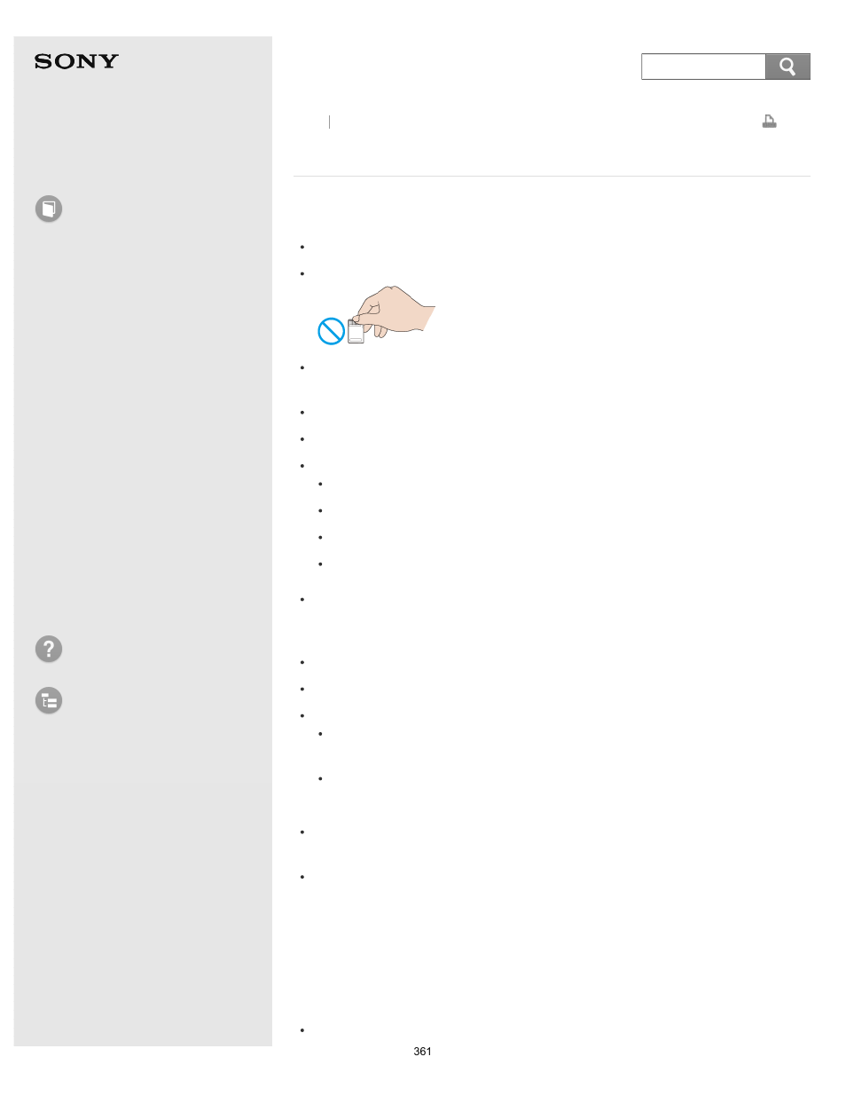 Notes on using "memory stick, User guide, How to use | Troubleshooting list of topics, E series | Sony SVE14A390X User Manual | Page 361 / 458