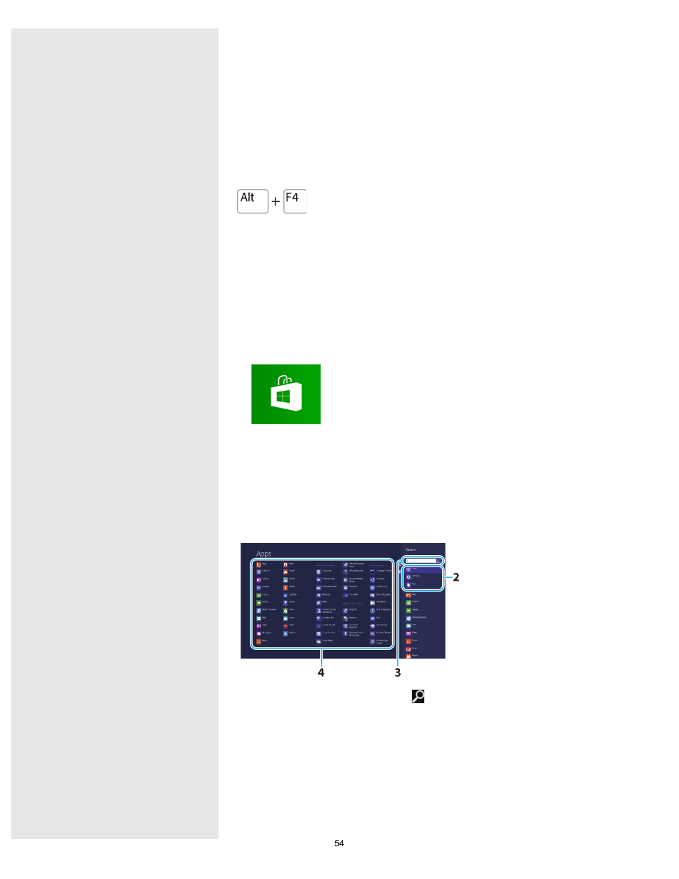 Search | Sony SVE14A390X User Manual | Page 54 / 458