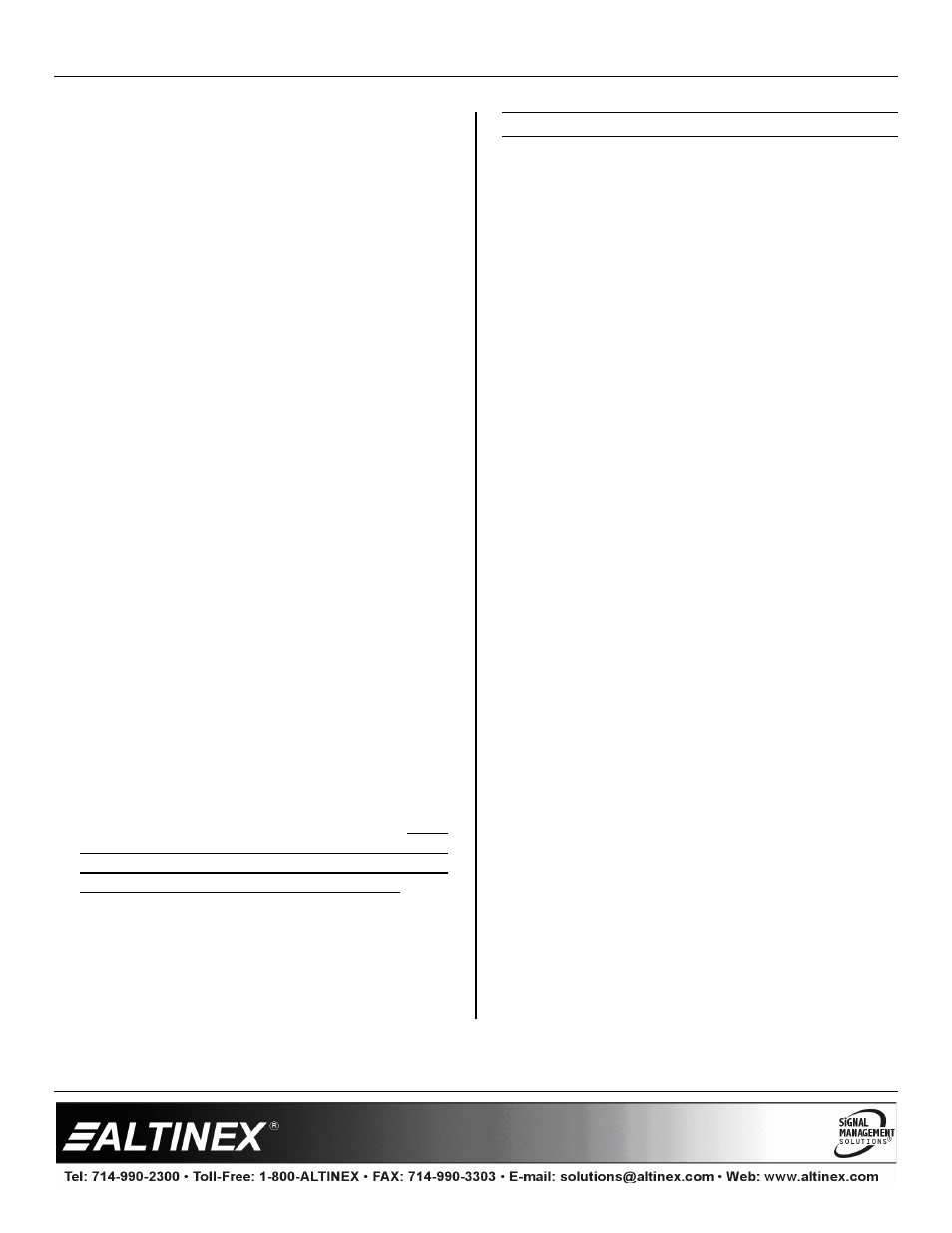 2 description of commands, Commands, Multitasker | Altinex Computer/Component Video+ Audio Dual Twisted Pair Transmitter MT115-110 User Manual | Page 10 / 20