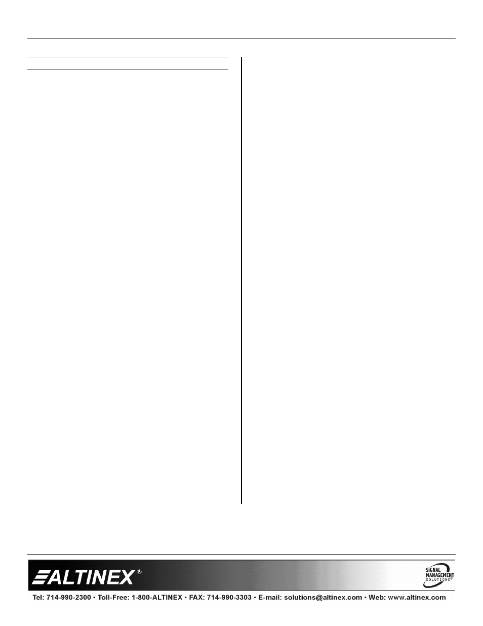 Id commands, Multitasker | Altinex Computer/Component Video+ Audio Dual Twisted Pair Transmitter MT115-110 User Manual | Page 14 / 20