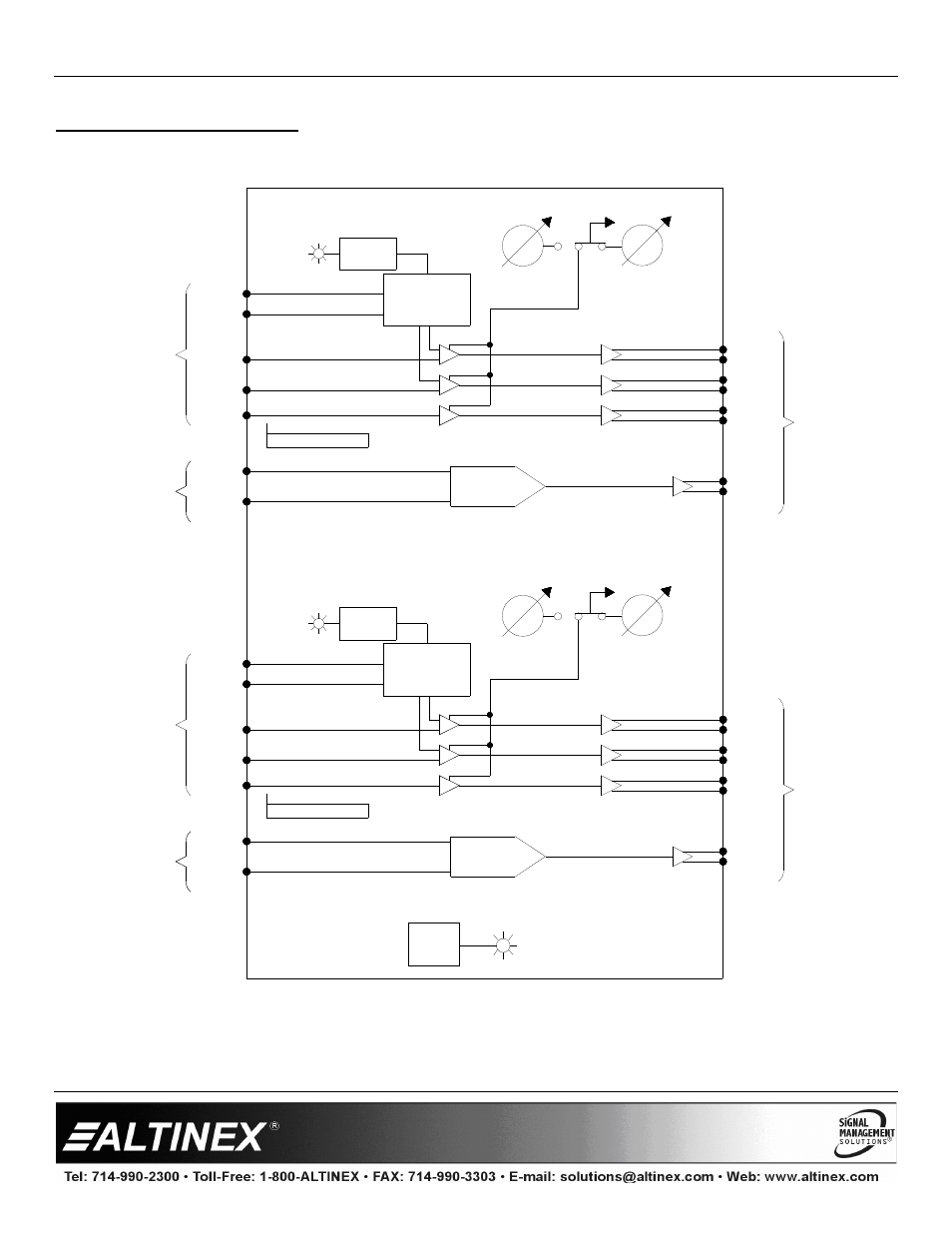 Diagram 2: internal view, Multitasker | Altinex Computer/Component Video+ Audio Dual Twisted Pair Transmitter MT115-110 User Manual | Page 7 / 20