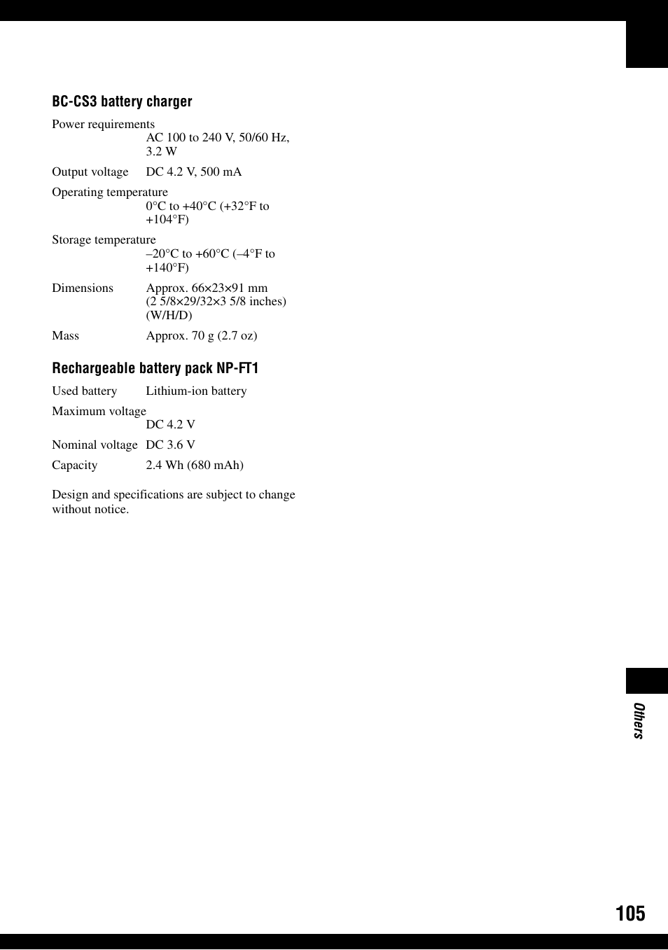 Sony DSC-T9 User Manual | Page 105 / 111