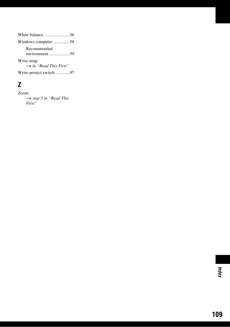 Sony DSC-T9 User Manual | Page 109 / 111