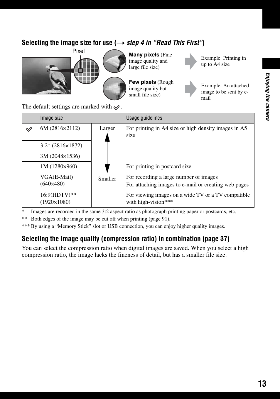 Sony DSC-T9 User Manual | Page 13 / 111