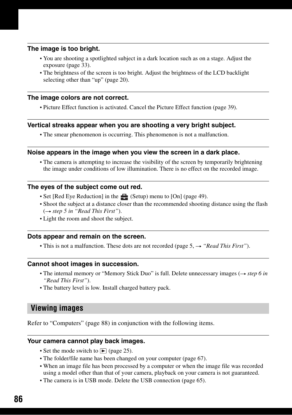 Viewing images | Sony DSC-T9 User Manual | Page 86 / 111