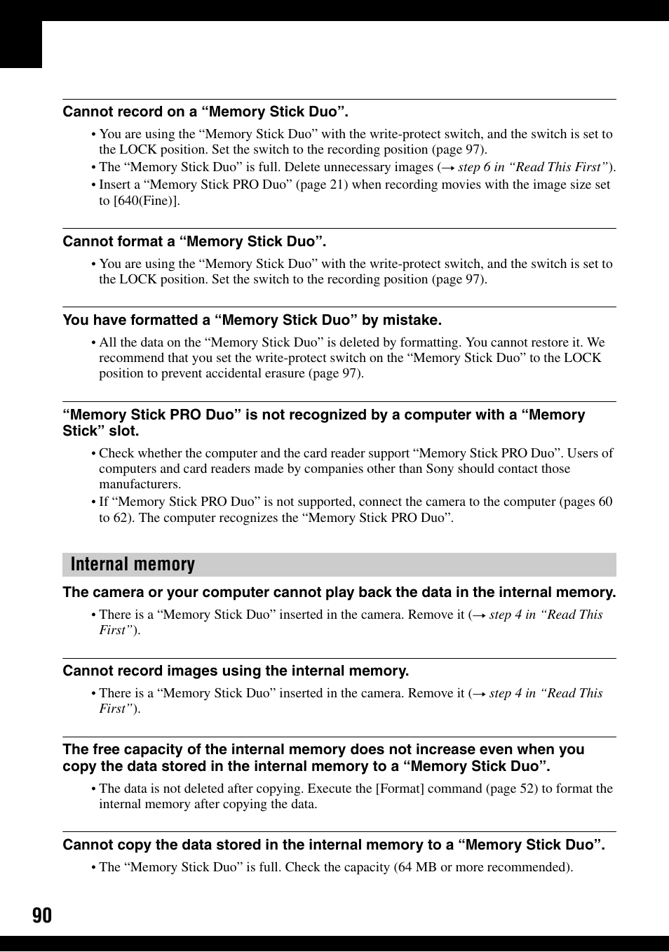 Sony DSC-T9 User Manual | Page 90 / 111